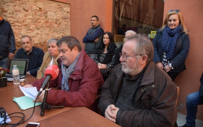 Ramon Vidal i la resta d'integrants d'Ara Sabadell/ Roger Benet